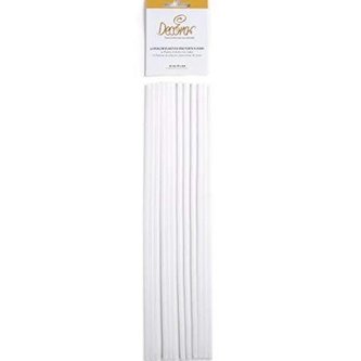 12 plastových tyčí pro patrové dorty O 4 MM x 30 CM - Decora