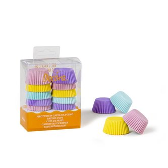 Košíčky na muffiny mini pastelové 200ks 3,2x2,2cm - Decora