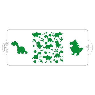Stencil šablona na dort 10x25cm dinosaurus - Decora