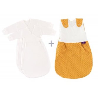 TRÄUMELAND Spací pytel 3 dílný set Liebmich Fische gold 62/68