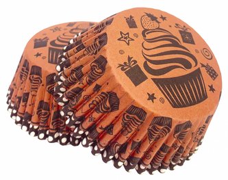 Košičky na muffiny motiv cupcakes (50 ks) - Alvarak