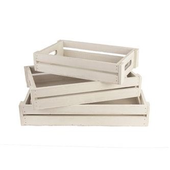 Podnos dřevěný sada 3 ks D0158-01