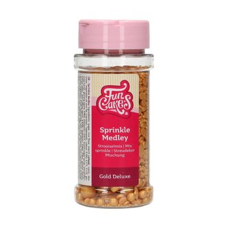 Cukrové dekorace zlatý mix Deluxe 65g - FunCakes