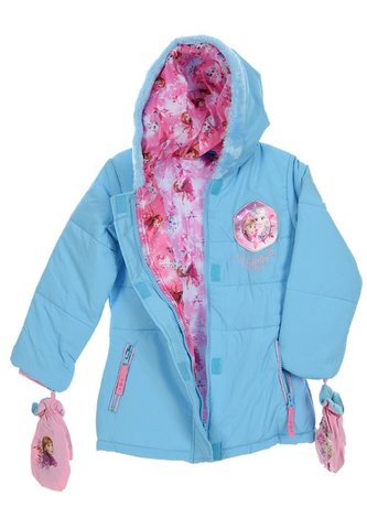 ZIMNÍ BUNDA A RUKAVICE FROZEN - velikost 4