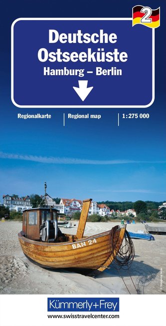 Deutsche Ostseeküste Nr. 02 Regionalkarte Deutschland 1:275 000