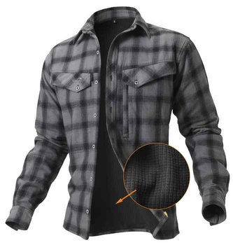 Zateplená košile Ezmar+ šedá Velikost: XXXL