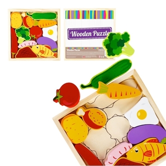 Dřevěné puzzle Kuchyně - skládačka