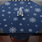 Ubrus SNOWFLAKE modrá 85x85 cm Mybesthome