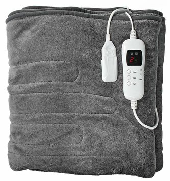 NEDIS elektrická deka/ 2 osoby/ 200 x 180 cm/ 9 nastavení teploty/ ochrana proti přehřátí/ dig. ovládání/ Coral Fleece