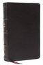KJV,  Personal Size Large Print Single-Column Reference Bible, Genuine Leather, Black, Red Letter, Thumb Indexed, Comfor
