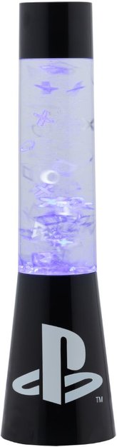 Lávová dekorativní lampa Playstation: PS znaky (výška 33 cm)