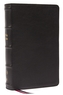 KJV, Personal Size Large Print Single-Column Reference Bible, Genuine Leather, Black, Red Letter, Comfort Print