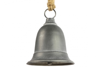 Kovové zvon Graham šedý 40x15x15 cm
