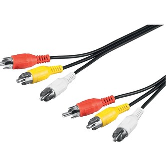 PremiumCord 3x Cinch / 3x Cinch M/M 3m