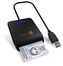 CONNECT IT USB čítačka eObčianok a čipových kariet, ČIERNA