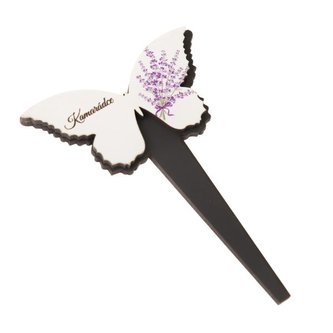 Dřevěný zápich motýl - levandule, "Kamarádce", 0/50