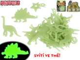 Dinoworld dinosaurus nálepky svietiace v tme 24ks v krabičke 24ks v DBX
