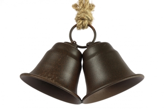 Kovové duo zvonky Graham rez 7,5x15x22,5 cm