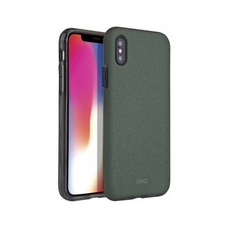 UNIQ Lithos Olive iPhone XS/X olivově zelené