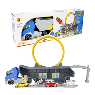 Kamion 3v1 - auto, garáž, dráha