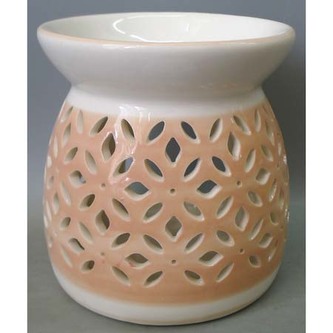 Aróma lampa, porcelánová. Krémová farba.