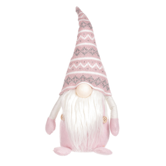 Skřítek látkový, růžová barva.