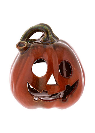 Tekvica keramická - svietnik na čajovú sviečku.