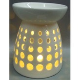 Aroma lampa, porcelánová. Bílá barva.
