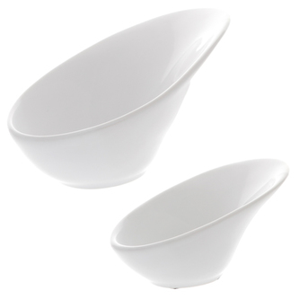 Váza keramická, bílá, sada 2 ks