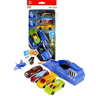 Závodní auta s vystreovačem