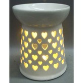 Aróma lampa, porcelánová. Biela farba.