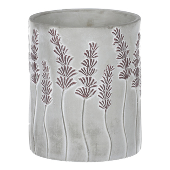 Váza betonová - motiv levandule.