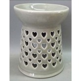 Aróma lampa, porcelánová. Šedivá farba.
