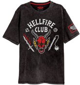 Pánské tričko Netflix|Stranger Things: Hellfire Crest (2XL) černá bavlna