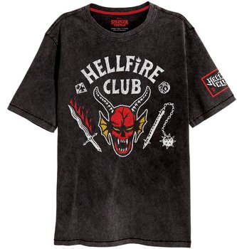 Pánské tričko Netflix|Stranger Things: Hellfire Crest (2XL) černá bavlna