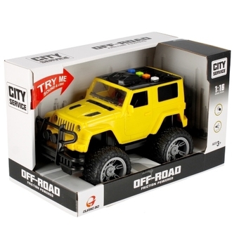 Terénní auto se světlem a zvukem - pull back