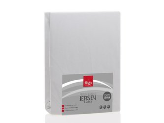 NAPÍNACÍ PROSTĚRADLO JERSEY140X200CM BÍLÉ