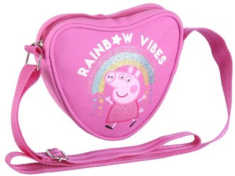 Malá taška na rameno Peppa Pig|Prasátko Peppa: Rainbow vibes (15 x 14 x 4 cm)