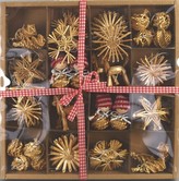 Ozdoby slaměné sada 38 ks