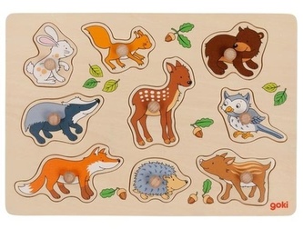 Drevená vkladačka Lesné zvieratká