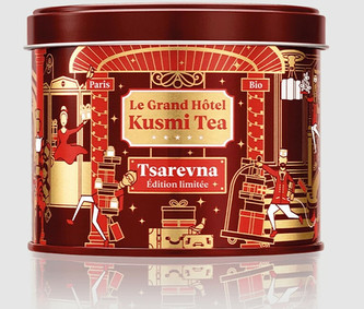 Kusmi Tea Sypaný černý čaj Tsarevna BIO v kovové dóze 120 g