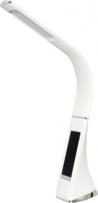 STOLNÍ LED LAMPA 08933L imitace bílá kůže