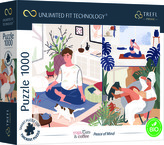 Puzzle prémiové Yoga Coffee 1000 dílků