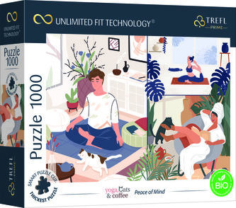 Puzzle prémiové Yoga Coffee 1000 dílků