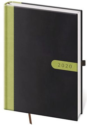 Diář 2020 - Bora/týdenní A5/černo/zelená