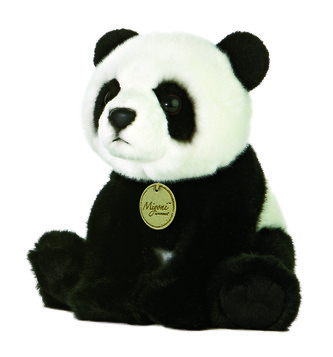 Plyšová MiYoni panda sedící 25 cm