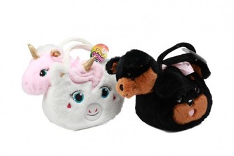 Pes/Psík v kabelke plyš 25x19cm 3 farby 18m+