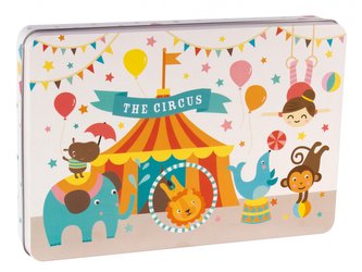 Puzzle v kovovém boxu Cirkus Puzzle v kovovém boxu Cirkus
