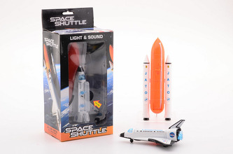 Vesmírná raketoplán se svetlěm a zvukem