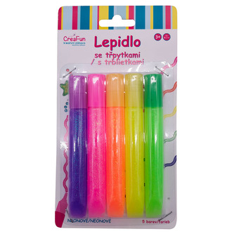 Lepidlo se třpytkami - sada 5 (52,5ml)